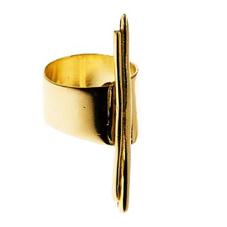 Dora Haralambaki CD2 ring gold